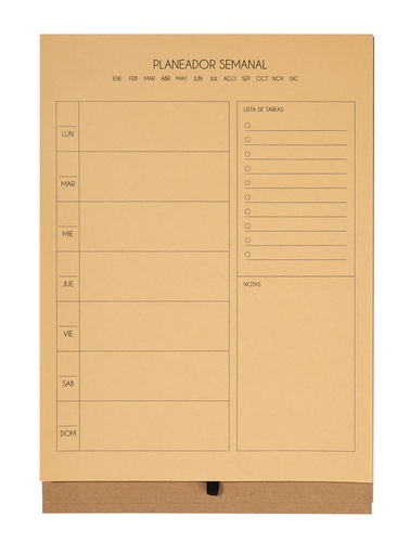 [HL 006 BE] PLANEADOR SEMANAL ZIEL